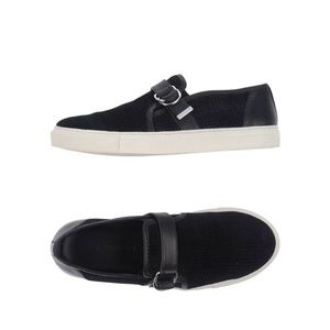 Balmain Paris black slip on sneakers
